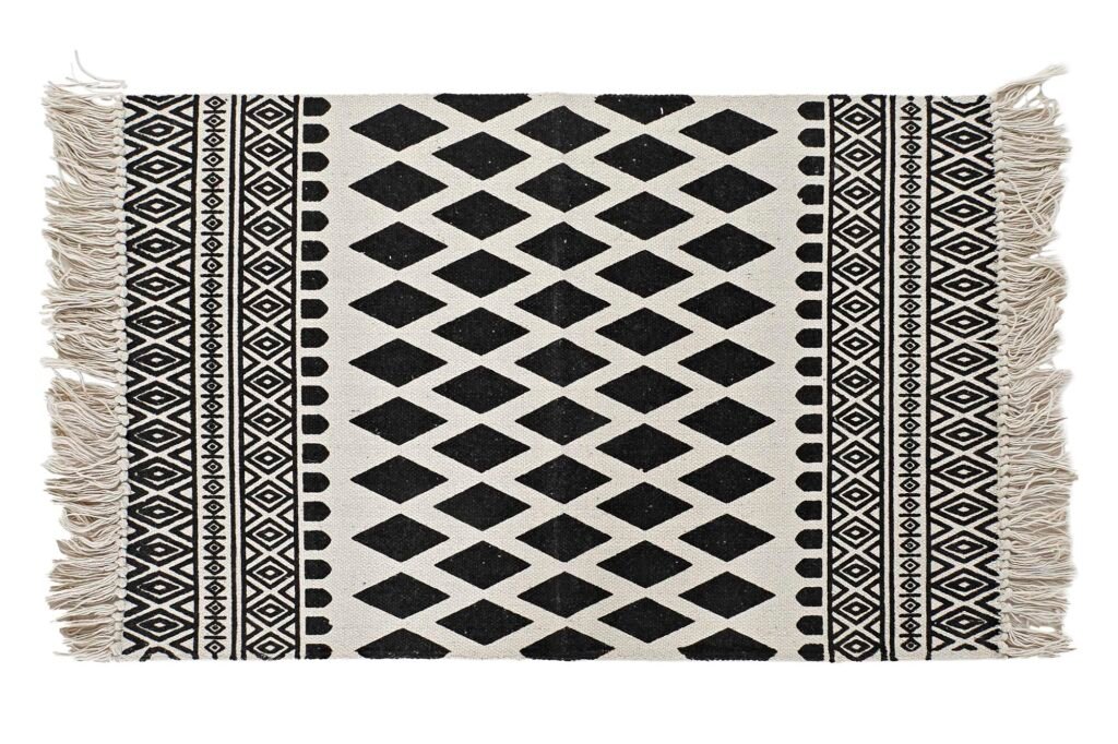 alfombra algodon 80X50X1 rombos. ref 192805 precio 12E categoria textil